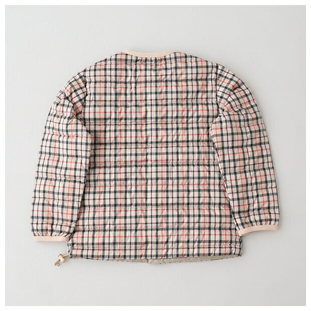 ダントンキッズインナーダウンクルージャケット(チェック)(DT-A0047NNP)PRINTPOLYESTERTAFFETAKIDSINNERDOWNCREWNECKJACKETDANTON(キッズ)【2024秋冬】*送料無料*【後払い決済不可】*