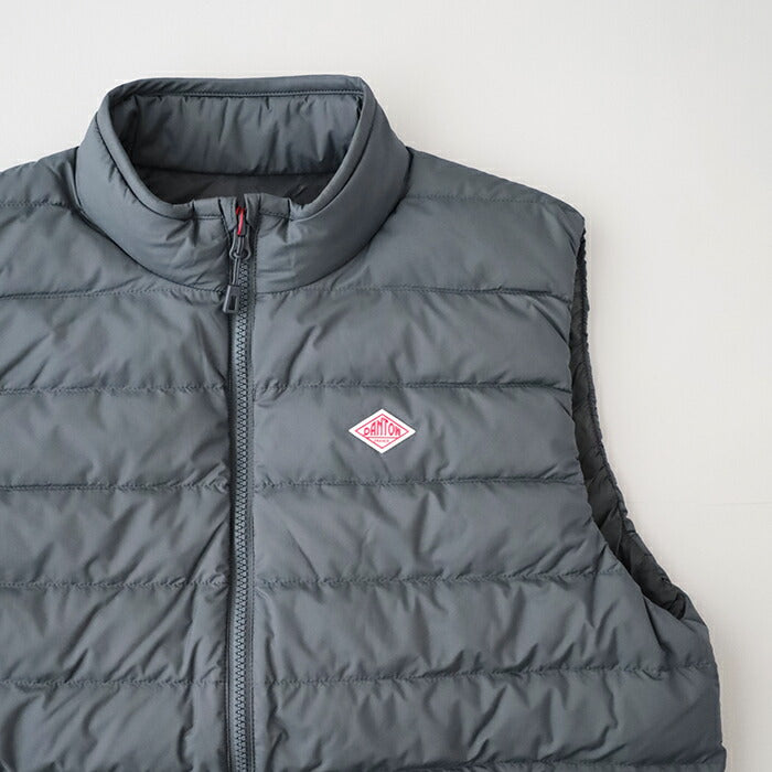 ダントンミドルダウンジップスタンドカラーベスト(DT-A0565NRP)20ｄNYLONTAFFETAMIDDLEDOWNZIPSTANDCOLLARVESTDANTON(メンズ)【2024秋冬】*送料無料*【後払い決済不可】*
