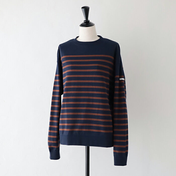 オーシバルコットンパネルボーダー長袖Tシャツ(OR-C0344PNB)PANELBORDERL/SSWEATORCIVAL(レディース/メンズ)【2024秋冬】*送料無料*【後払い決済不可】*