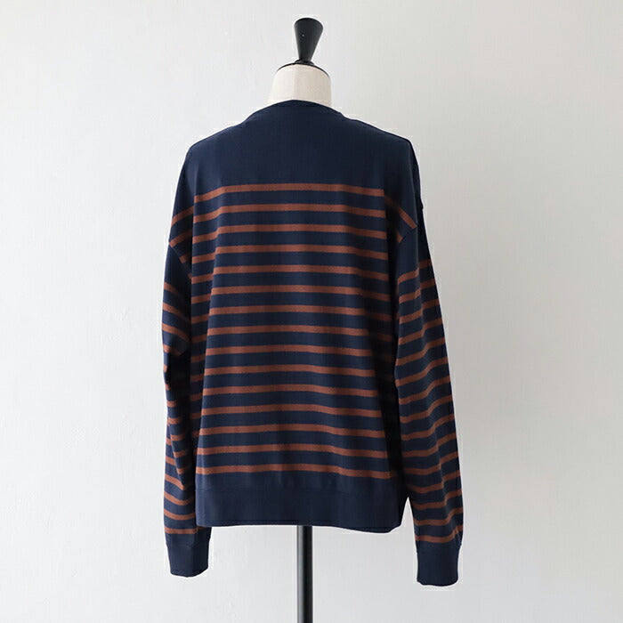 オーシバルコットンパネルボーダー長袖Tシャツ(OR-C0344PNB)PANELBORDERL/SSWEATORCIVAL(レディース/メンズ)【2024秋冬】*送料無料*【後払い決済不可】*