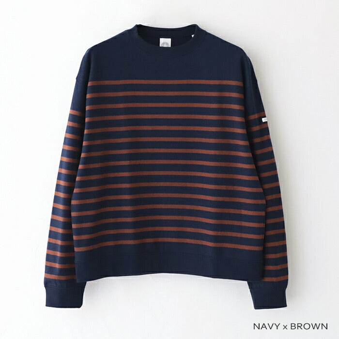 オーシバルコットンパネルボーダー長袖Tシャツ(OR-C0344PNB)PANELBORDERL/SSWEATORCIVAL(レディース/メンズ)【2024秋冬】*送料無料*【後払い決済不可】*