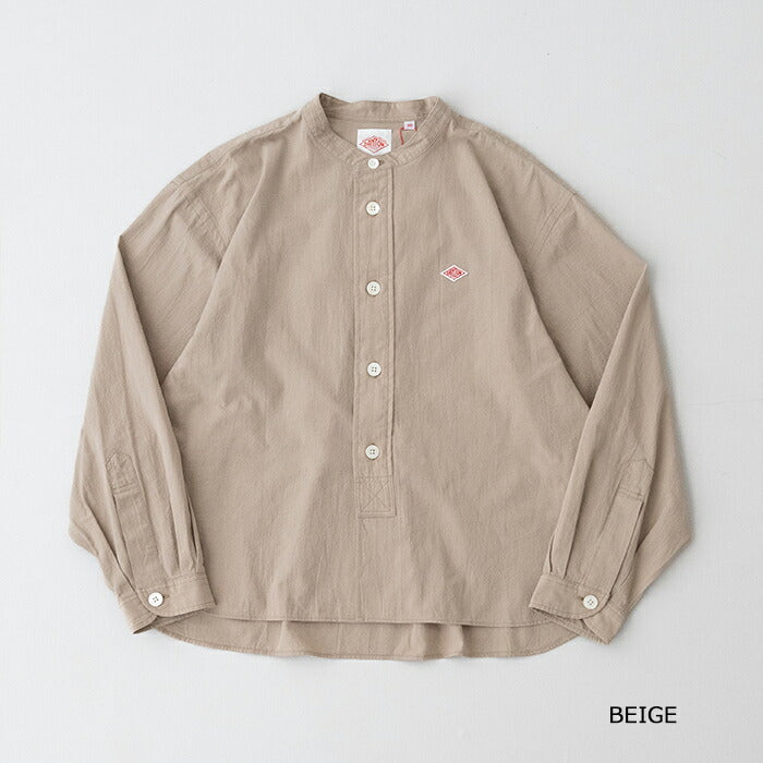 ダントンバンドカラー長袖シャツ(DT-B0341MUG)WASHERBROADBANDCOLLARSHIRTDANTON(レディース)【2025秋冬】*送料無料*【後払い決済不可】*