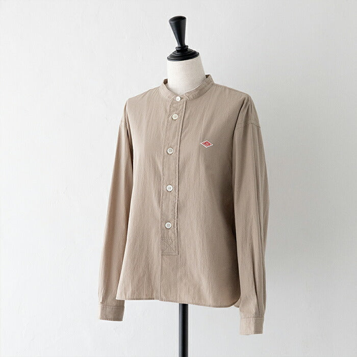 ダントンバンドカラー長袖シャツ(DT-B0341MUG)WASHERBROADBANDCOLLARSHIRTDANTON(レディース)【2025秋冬】*送料無料*【後払い決済不可】*