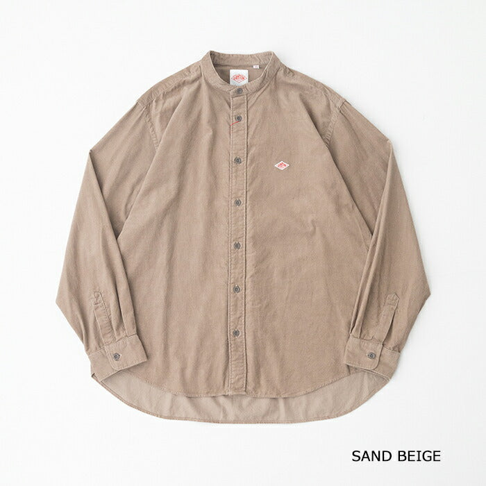 ダントンコーデュロイバンドカラーシャツ(DT-B0291MCD)21WALECORDUROYBANDCOLLARSHIRTL/SDANTON(メンズ)【2025秋冬】*送料無料*【後払い決済不可】*