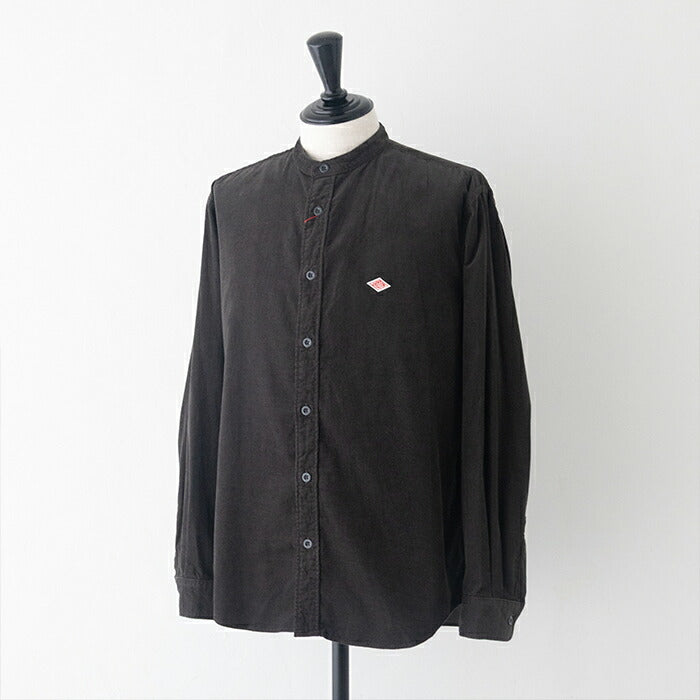 ダントンコーデュロイバンドカラーシャツ(DT-B0291MCD)21WALECORDUROYBANDCOLLARSHIRTL/SDANTON(メンズ)【2025秋冬】*送料無料*【後払い決済不可】*