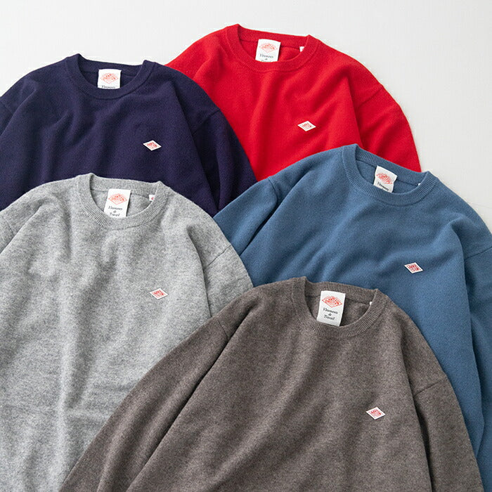 ダントンラムウールクルーネックニットプルオーバー(DT-D0028LMW)LAMBSWOOLCREWNECKP.OL/SDANTON(メンズ)【2025秋冬】*送料無料*【後払い決済不可】*