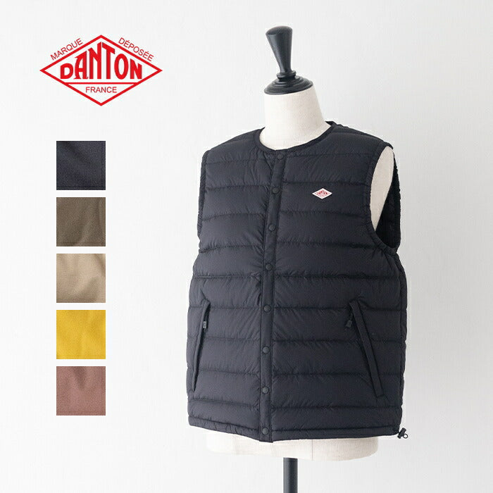 ダントンクルーネックインナーダウンベスト(DT-A0002RRT)NYLONTAFFETAINNERDOWNCREWNECKVESTDANTON(レディース)【2025秋冬】*送料無料*【後払い決済不可】*