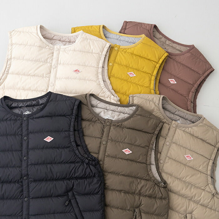 ダントンクルーネックインナーダウンベスト(DT-A0002RRT)NYLONTAFFETAINNERDOWNCREWNECKVESTDANTON(レディース)【2025秋冬】*送料無料*【後払い決済不可】*