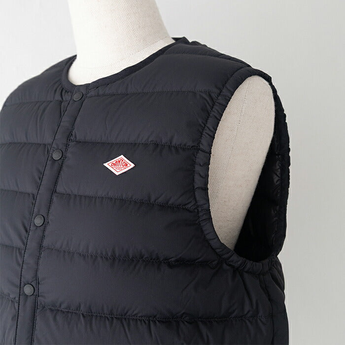ダントンクルーネックインナーダウンベスト(DT-A0002RRT)NYLONTAFFETAINNERDOWNCREWNECKVESTDANTON(レディース)【2025秋冬】*送料無料*【後払い決済不可】*