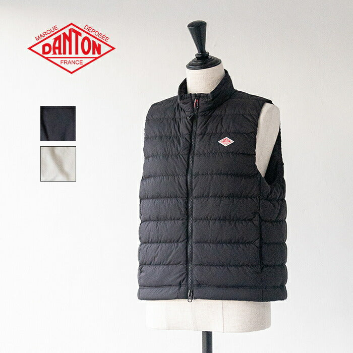 ダントンミドルダウンスタンドカラーベスト(DT-A0550NRP)20dNYLONTAFFETAMIDDLEDOWNZIPSTANDCOLLARVESTDANTON(レディース)【2025秋冬】*送料無料*【後払い決済不可】*