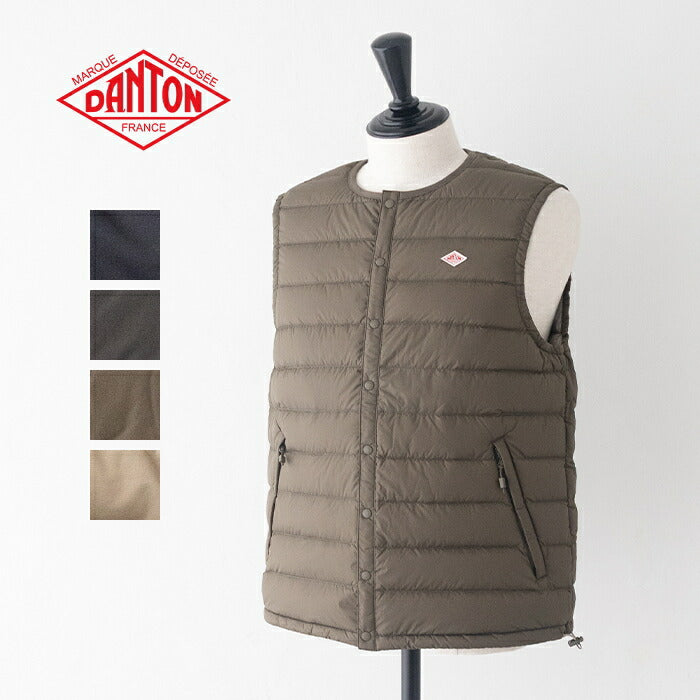ダントンインナーダウンベスト(DT-A0026RRT)NYLONTAFFETAINNERDOWNCREWNECKVESTDANTON(メンズ)【2025秋冬】*送料無料*【後払い決済不可】*