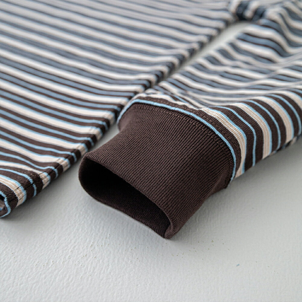ダントン  クルーネック ボーダー長袖Tシャツ  (DT-C0269 TCB)  T/C OPEN END JERSEY LONG SLEEVE T-SHIRT  DANTON(レディース)