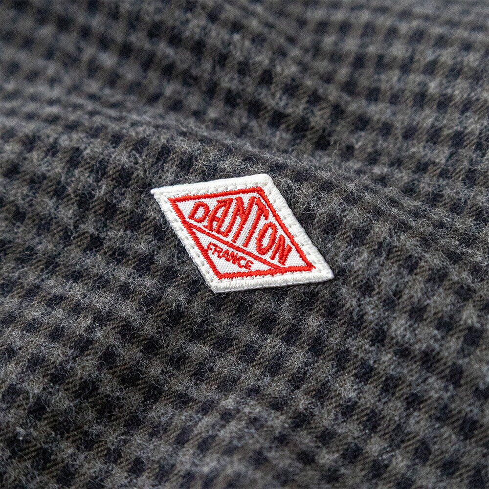 ダントン  コットンフランネル バンドカラーシャツ  (DT-B0279 CHK)  FLANNEL BAND COLLAR SHIRT L/S  DANTON(レディース)