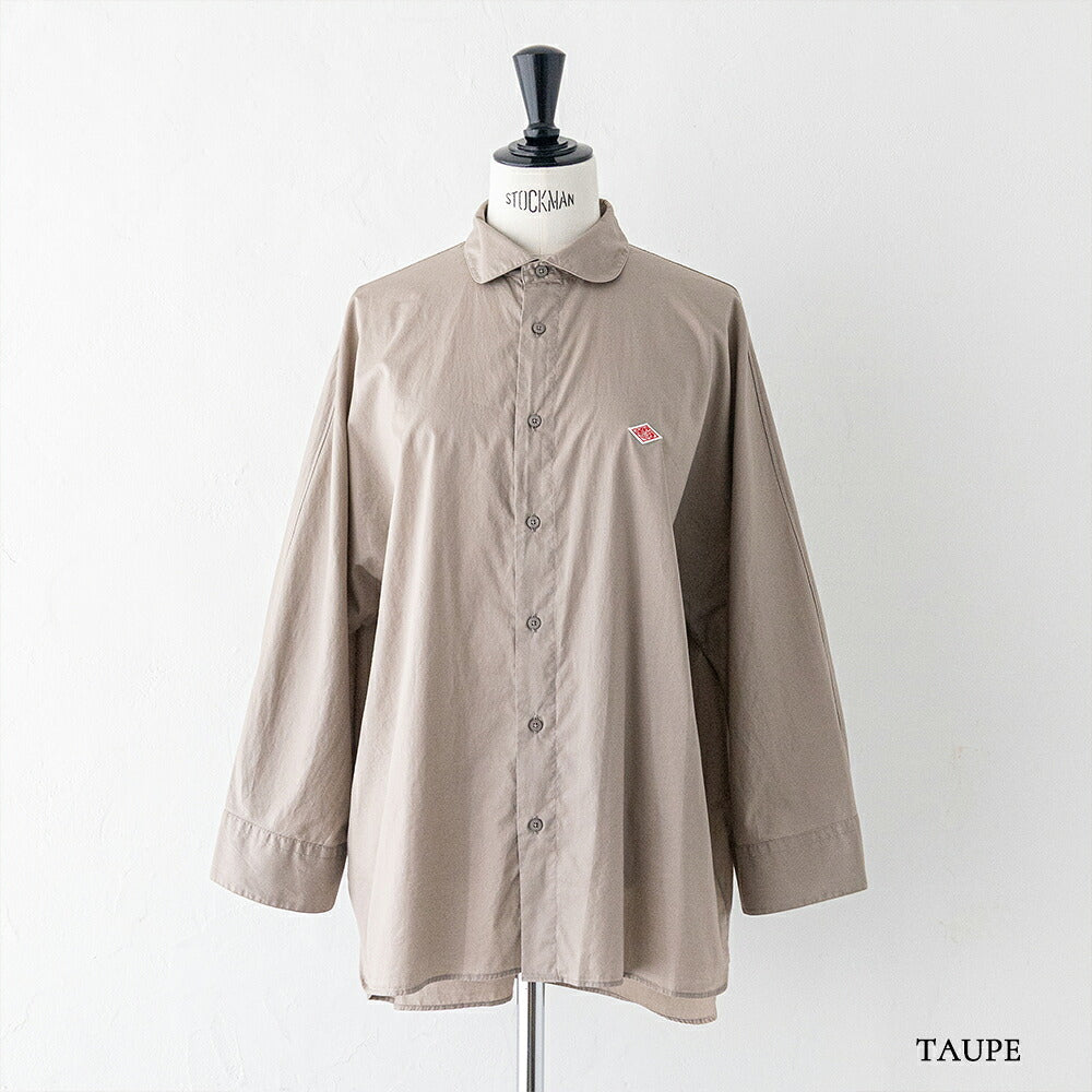 ダントン  コットンツイル ドルマンスリーブチュニックシャツ長袖シャツ  (DT-B0482 HCT)  80/- TWILL DOLMAN SLEEVE SHIRT  DANTON(レディース)