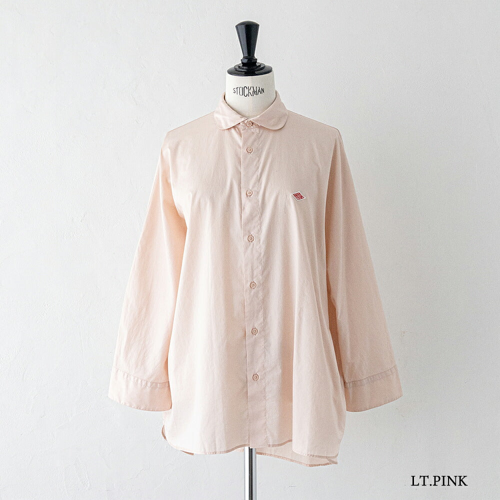 ダントン  コットンツイル ドルマンスリーブチュニックシャツ長袖シャツ  (DT-B0482 HCT)  80/- TWILL DOLMAN SLEEVE SHIRT  DANTON(レディース)