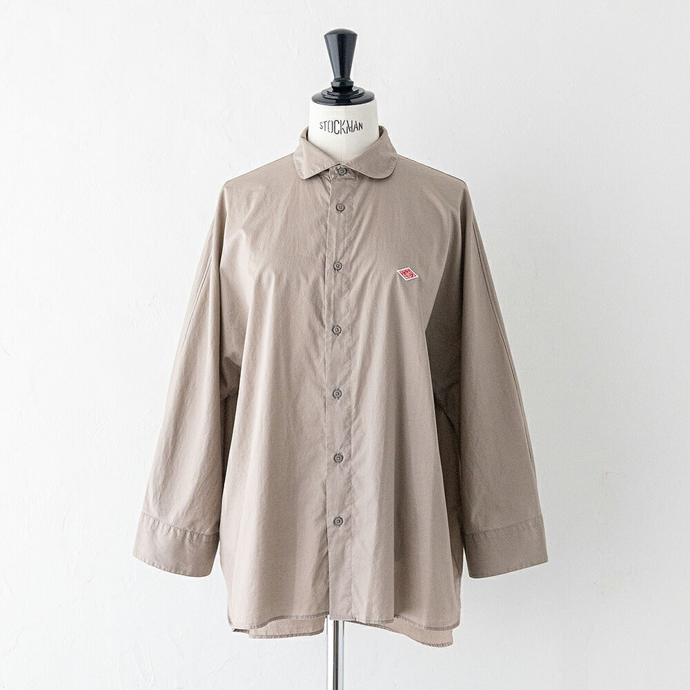 ダントン  コットンツイル ドルマンスリーブチュニックシャツ長袖シャツ  (DT-B0482 HCT)  80/- TWILL DOLMAN SLEEVE SHIRT  DANTON(レディース)