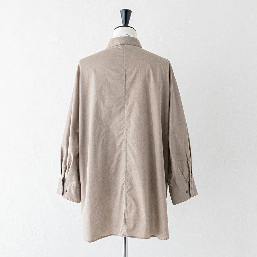 ダントン  コットンツイル ドルマンスリーブチュニックシャツ長袖シャツ  (DT-B0482 HCT)  80/- TWILL DOLMAN SLEEVE SHIRT  DANTON(レディース)