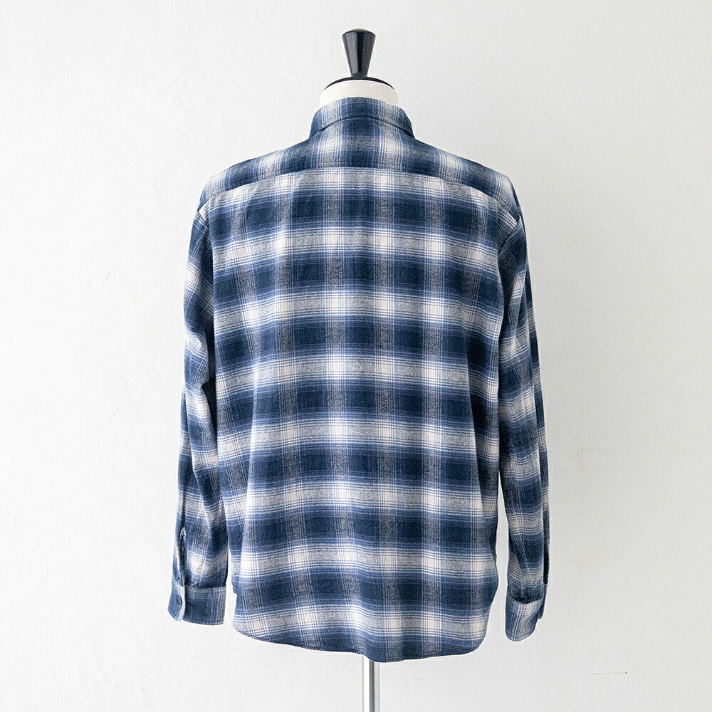 ダントン  フランネル レギュラーカラー長袖シャツ  (DT-B0477 BNL)  BRUSHED FLANNEL REGULAR COLLAR L/S SHIRT  DANTON(メンズ)