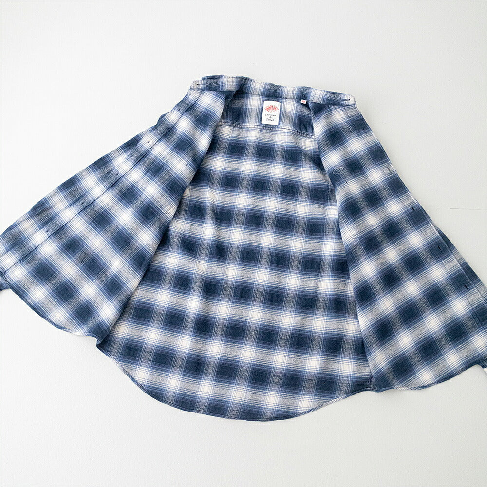 ダントン  フランネル レギュラーカラー長袖シャツ  (DT-B0477 BNL)  BRUSHED FLANNEL REGULAR COLLAR L/S SHIRT  DANTON(メンズ)