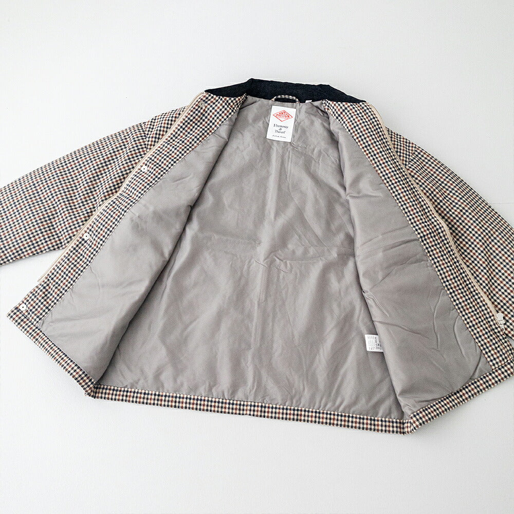 ダントン  中綿ナイロン カバーオールジャケット  (DT-A0808 PNN)  PRINTED NYLON TUSSAH COVERALL JACKET  DANTON(レディース)