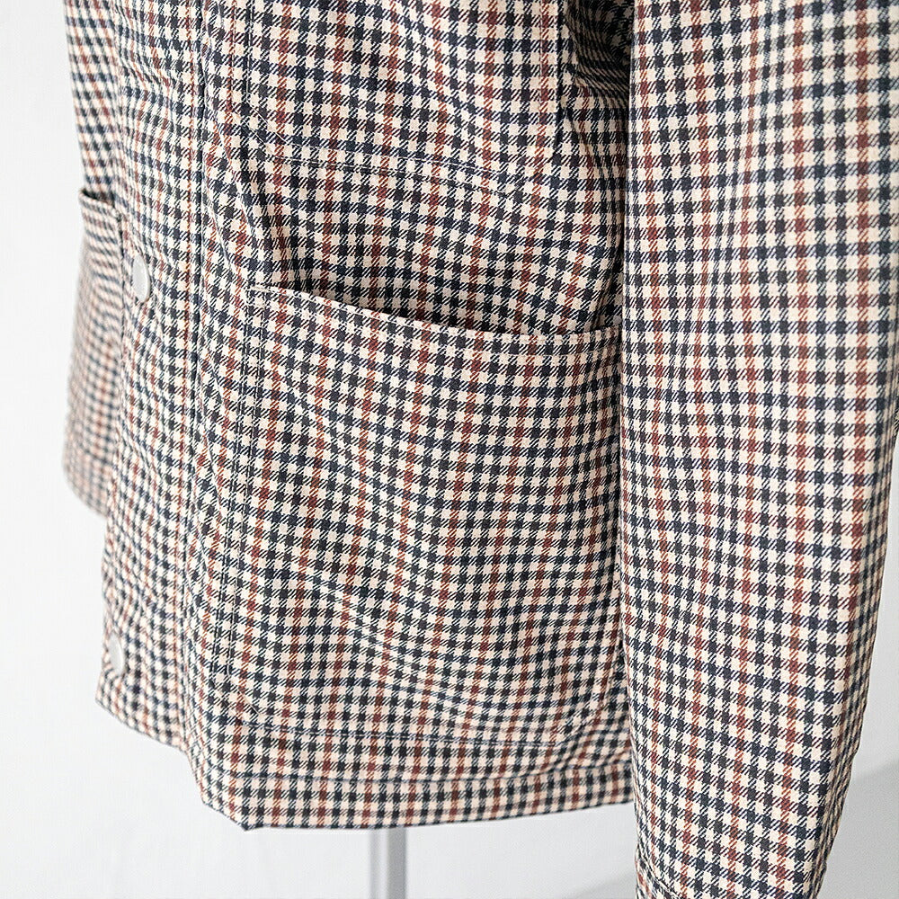 ダントン  中綿ナイロン カバーオールジャケット  (DT-A0808 PNN)  PRINTED NYLON TUSSAH COVERALL JACKET  DANTON(レディース)