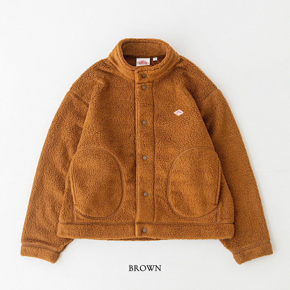 ダントン  ダブルフェイスボア スタンドカラージャケット  (DT-A0699 WNN)  W FACE BOA STAND COLLAR JACKET  DANTON(レディース)