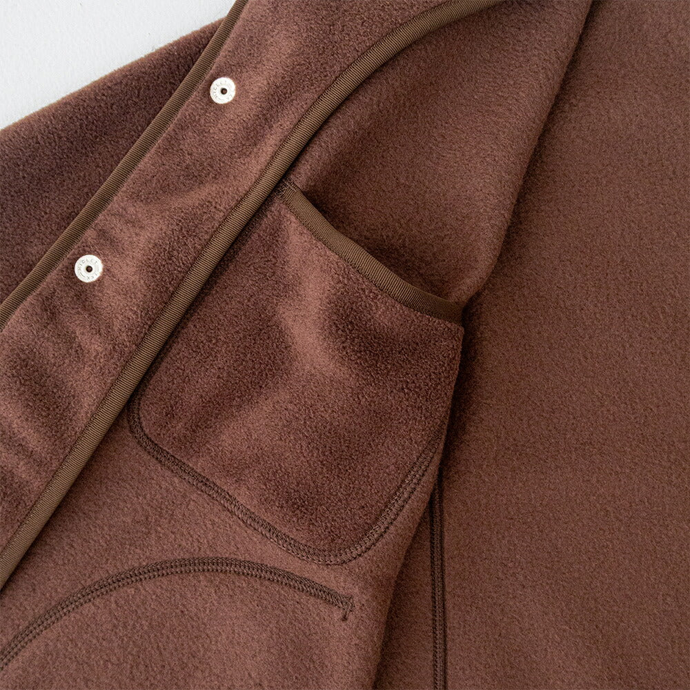 ダントン  フリース カラーレスジャケット  (JD-8911)  FLEECE COLLARLESS JACKET  DANTON(レディース)