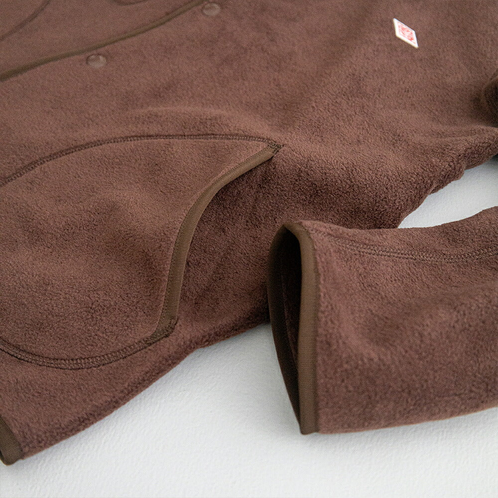 ダントン  フリース カラーレスジャケット  (JD-8911)  FLEECE COLLARLESS JACKET  DANTON(レディース)