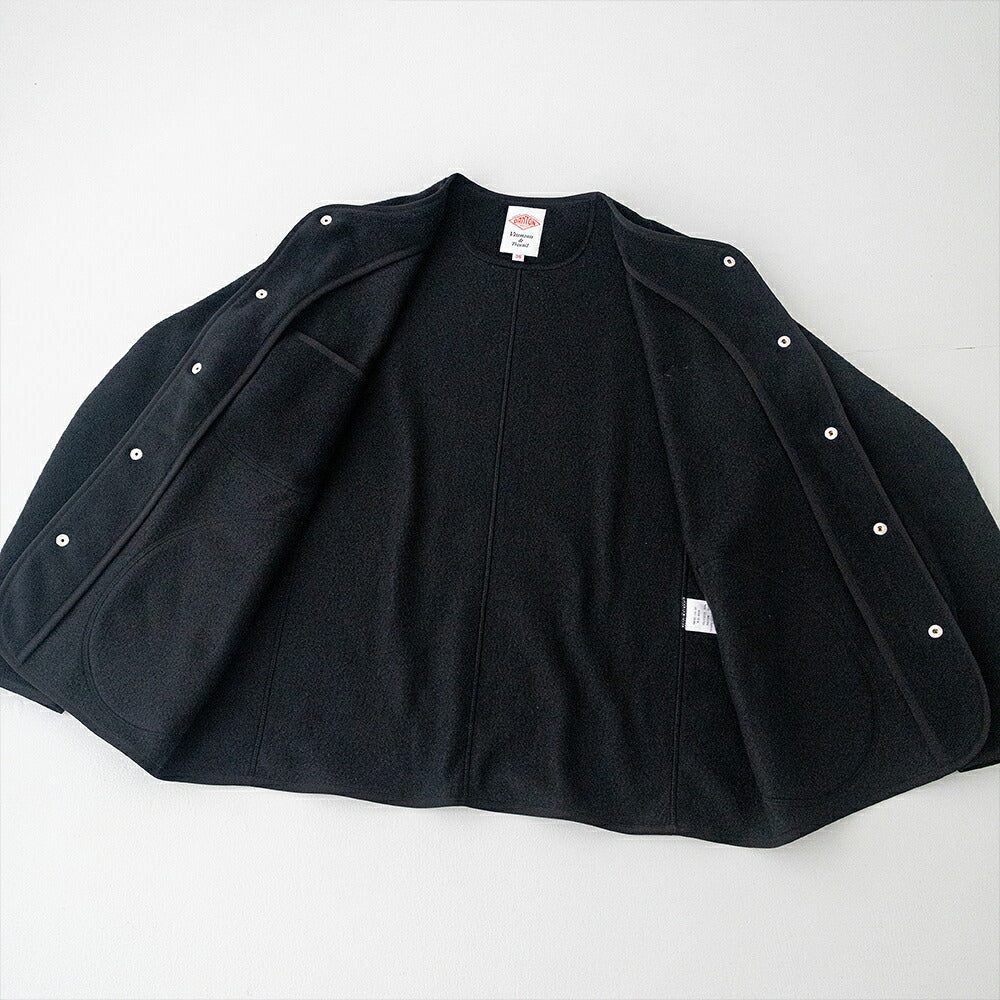 ダントン  フリース カラーレスジャケット  (JD-8939)  FLEECE COLLARLESS JACKET  DANTON(メンズ)