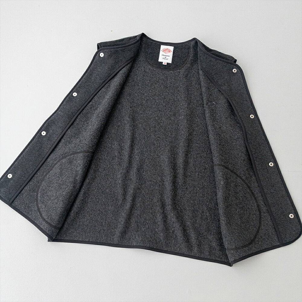 ダントン  フリース カラーレスベスト  (DT-A0799)  FLEECE COLLARLESS VEST  DANTON(メンズ)