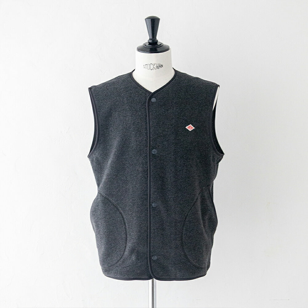 ダントン  フリース カラーレスベスト  (DT-A0799)  FLEECE COLLARLESS VEST  DANTON(メンズ)