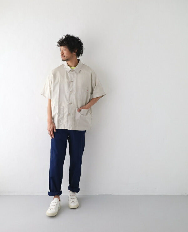 ダントンライトモールスキン半袖カバーオール(DT-A0314LMF)LIGHTMOLESKINS/SSHIRTCOVERALLDANTON(メンズ)【2023春夏】*送料無料*【後払い決済不可】*