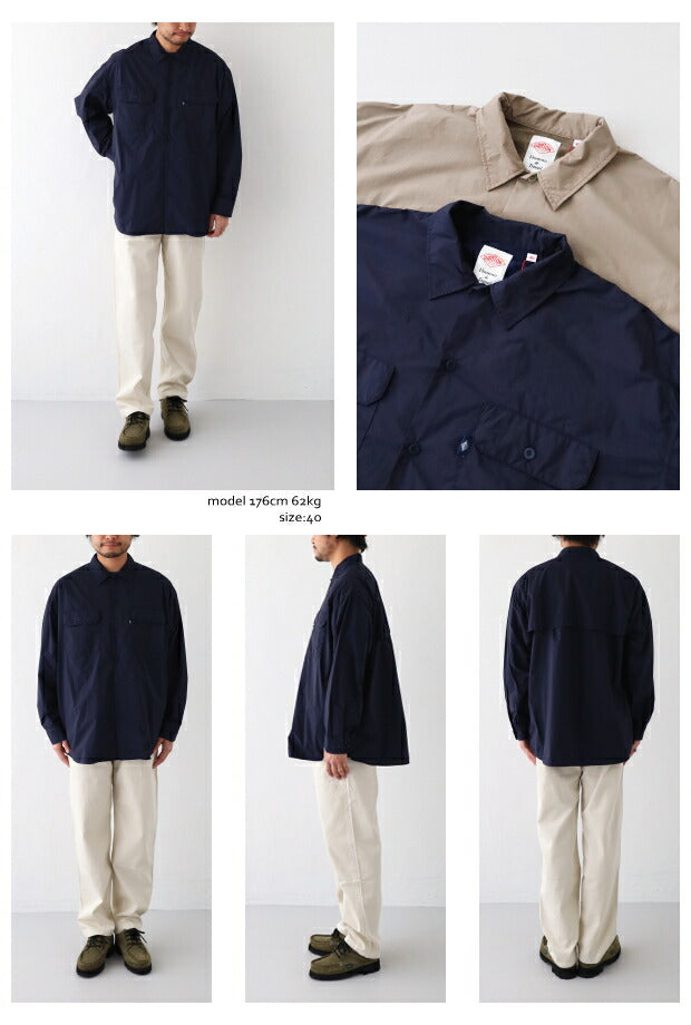 ダントンNYLONTUSSERNYLONSHIRT(DT-A0316NTU)NYLONTUSSERNYLONSHIRTDANTON(メンズ)【2023春夏】*送料無料*【後払い決済不可】*
