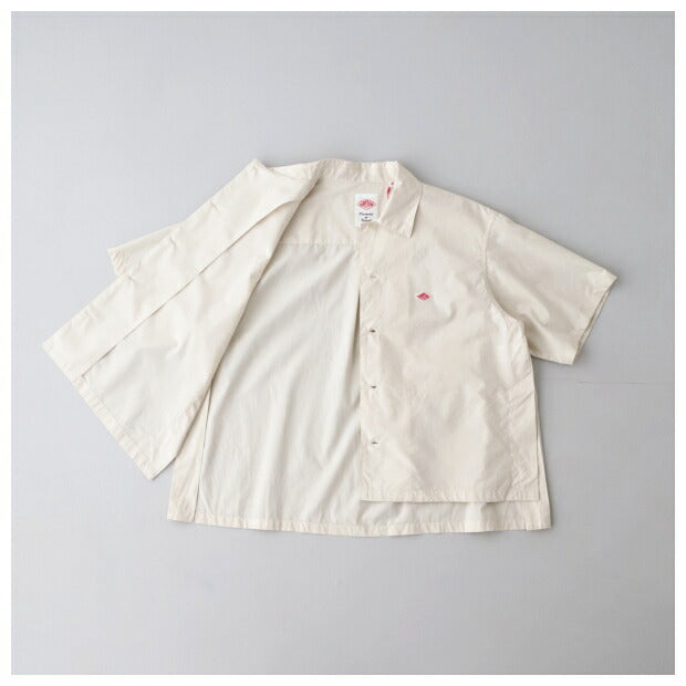 ダントンコットンサイドスリット半袖シャツ(DT-B0223CPL)COTTONPOPLINHALFSLEEVESHIRTDANTON(レディース)【2024春夏】*送料無料*【後払い決済不可】*