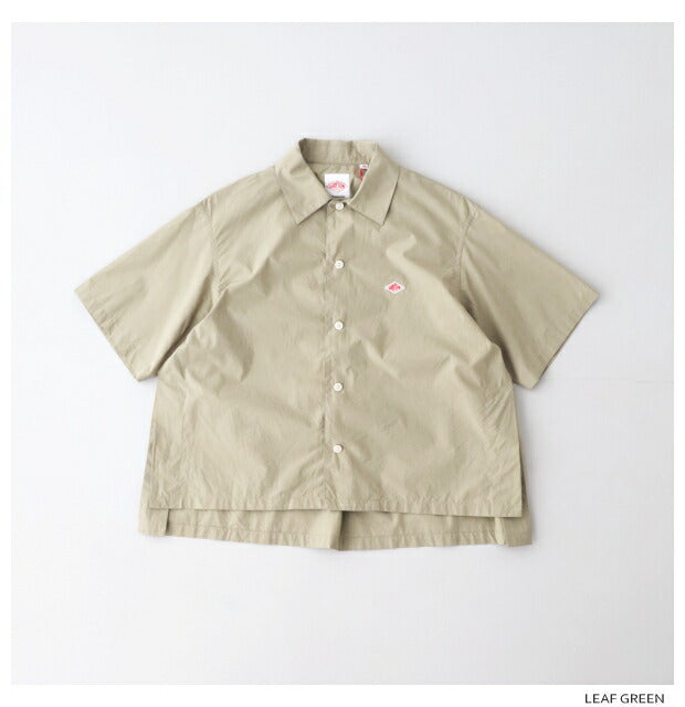 ダントンコットンサイドスリット半袖シャツ(DT-B0223CPL)COTTONPOPLINHALFSLEEVESHIRTDANTON(レディース)【2024春夏】*送料無料*【後払い決済不可】*