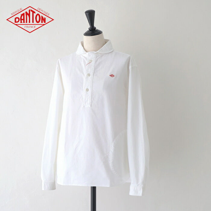 ダントンオックスフォード丸襟プルオーバーシャツ(DT-B0281SOX)OXFORDROUNDCOLLARP.OSHIRTL/SDANTON(レディース)【2024春夏】*送料無料*【後払い決済不可】*