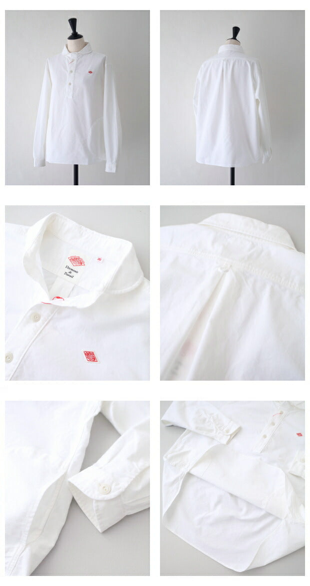 ダントンオックスフォード丸襟プルオーバーシャツ(DT-B0281SOX)OXFORDROUNDCOLLARP.OSHIRTL/SDANTON(レディース)【2024春夏】*送料無料*【後払い決済不可】*