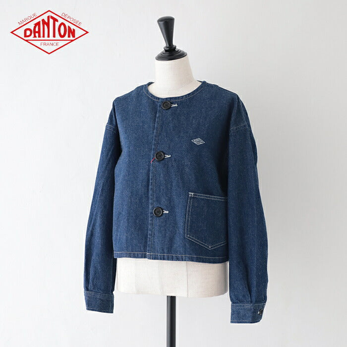 ダントンデニムダンガリードットボタンボタンダウンシャツ(DT-B0115DUG)DENIMDUNGAREEDOTBUTTONB.DSHIRTDANTON(レディース)【2024春夏】*送料無料*【後払い決済不可】*