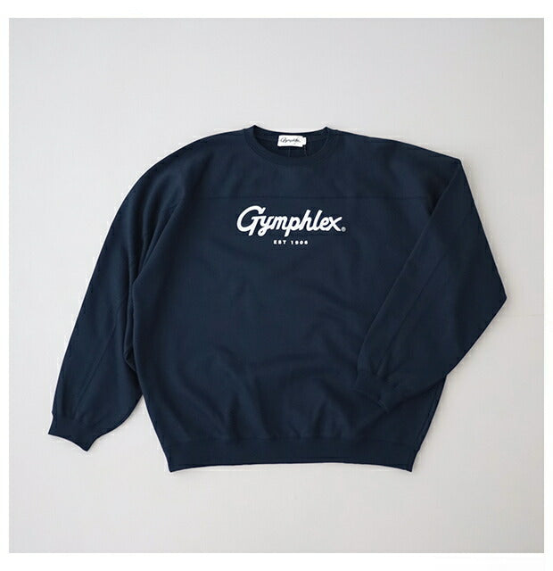 ジムフレックスクルーネックロングスリーブTシャツ(GY-C0102HWJ)HEAVYWEIGHTJERSEYCREWNECKL/ST-SHIRTGymphlex(メンズ)【2024春夏】*送料無料*【後払い決済不可】*