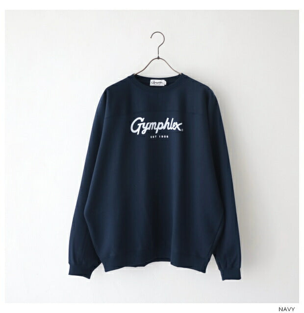 ジムフレックスクルーネックロングスリーブTシャツ(GY-C0102HWJ)HEAVYWEIGHTJERSEYCREWNECKL/ST-SHIRTGymphlex(メンズ)【2024春夏】*送料無料*【後払い決済不可】*