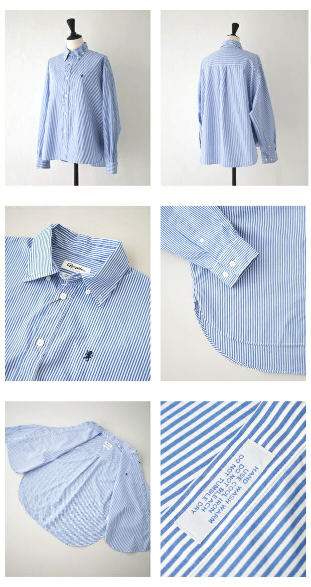 ジムフレックスライトデニムボタンダウンシャツ(GY-B0197SDM)LIGHTDENIMB.D.SHIRTL/SGymphlex(レディース)【2023秋冬】*送料無料*【後払い決済不可】【ポイント10倍】期間限定3/2120:00〜3/271:59