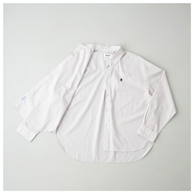 ジムフレックスストライプコットンボタンダウンシャツ(GY-B0198MTS)MULTISTRIPESHORTB.D.SHIRTL/SGymphlex(レディース)【2024春夏】*送料無料*【後払い決済不可】*