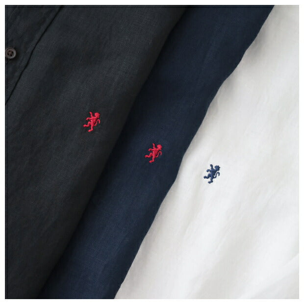 ジムフレックスリネンクロスB/Dシャツ(GY-B0196KLS)LINENCLOTHB.D.SHIRTL/SGymphlex(メンズ)【2024春夏】*送料無料*【後払い決済不可】*