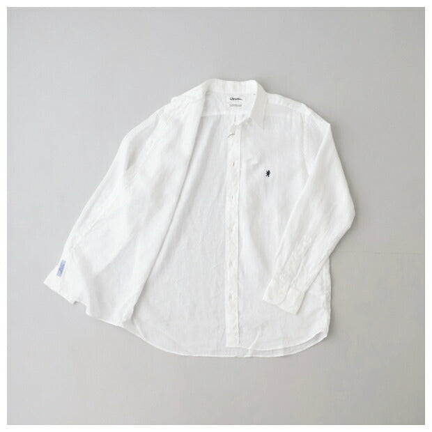 ジムフレックスリネンクロスB/Dシャツ(GY-B0196KLS)LINENCLOTHB.D.SHIRTL/SGymphlex(メンズ)【2024春夏】*送料無料*【後払い決済不可】*