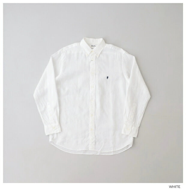ジムフレックスリネンクロスB/Dシャツ(GY-B0196KLS)LINENCLOTHB.D.SHIRTL/SGymphlex(メンズ)【2024春夏】*送料無料*【後払い決済不可】*