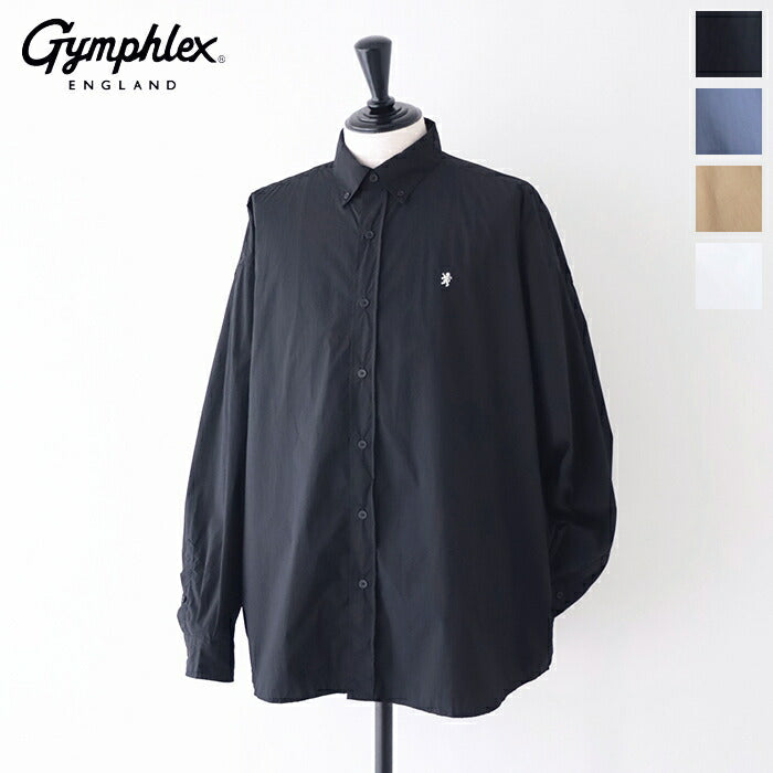 ジムフレックスマルチストライプバンドカラーシャツ(GY-B0245MTS)MULTISTRIPEBANDCOLLARSHIRTL/SGymphlex(メンズ)【2024春夏】*送料無料*【後払い決済不可】*