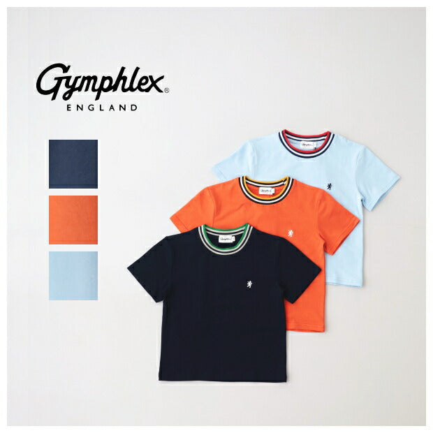 ジムフレックスキッズクルーネックラインTシャツ(GY-C0360CCB)40/-SOFTCREWNECKKNIT-LINET-SHIRTGymphlex(キッズ)【2024春夏】*送料無料*【後払い決済不可】*