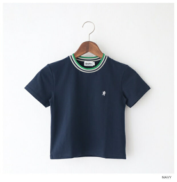 ジムフレックスキッズクルーネックラインTシャツ(GY-C0360CCB)40/-SOFTCREWNECKKNIT-LINET-SHIRTGymphlex(キッズ)【2024春夏】*送料無料*【後払い決済不可】*