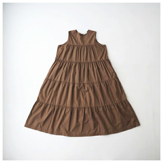 ジムフレックスコットンスリーブレスティアードワンピース(GY-G0076VTY)VINTAGEWASHEDTYPEWRITERCLOTHSLEEVELESSTIEREDDRESSGymphlex(レディース)【2024春夏】*送料無料*【後払い決済不可】*