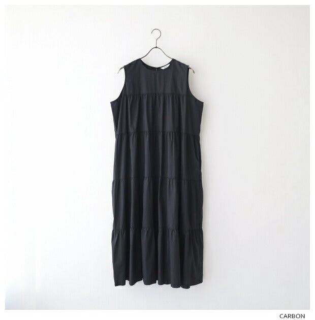 ジムフレックスコットンスリーブレスティアードワンピース(GY-G0076VTY)VINTAGEWASHEDTYPEWRITERCLOTHSLEEVELESSTIEREDDRESSGymphlex(レディース)【2024春夏】*送料無料*【後払い決済不可】*